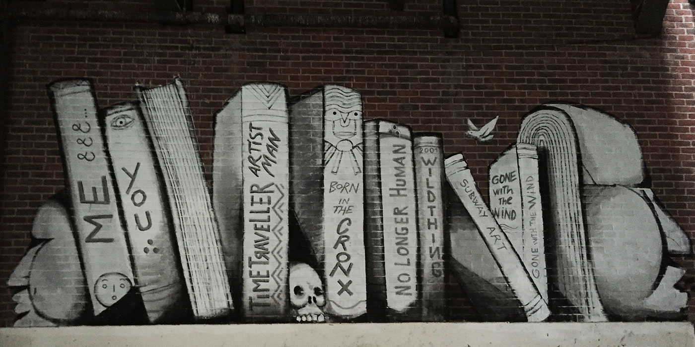 RUN book mural art, Surrey Street, Croydon