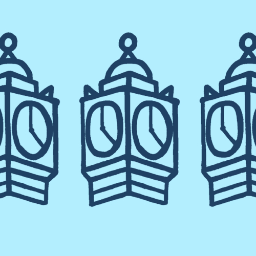 The clocktower market strikes five