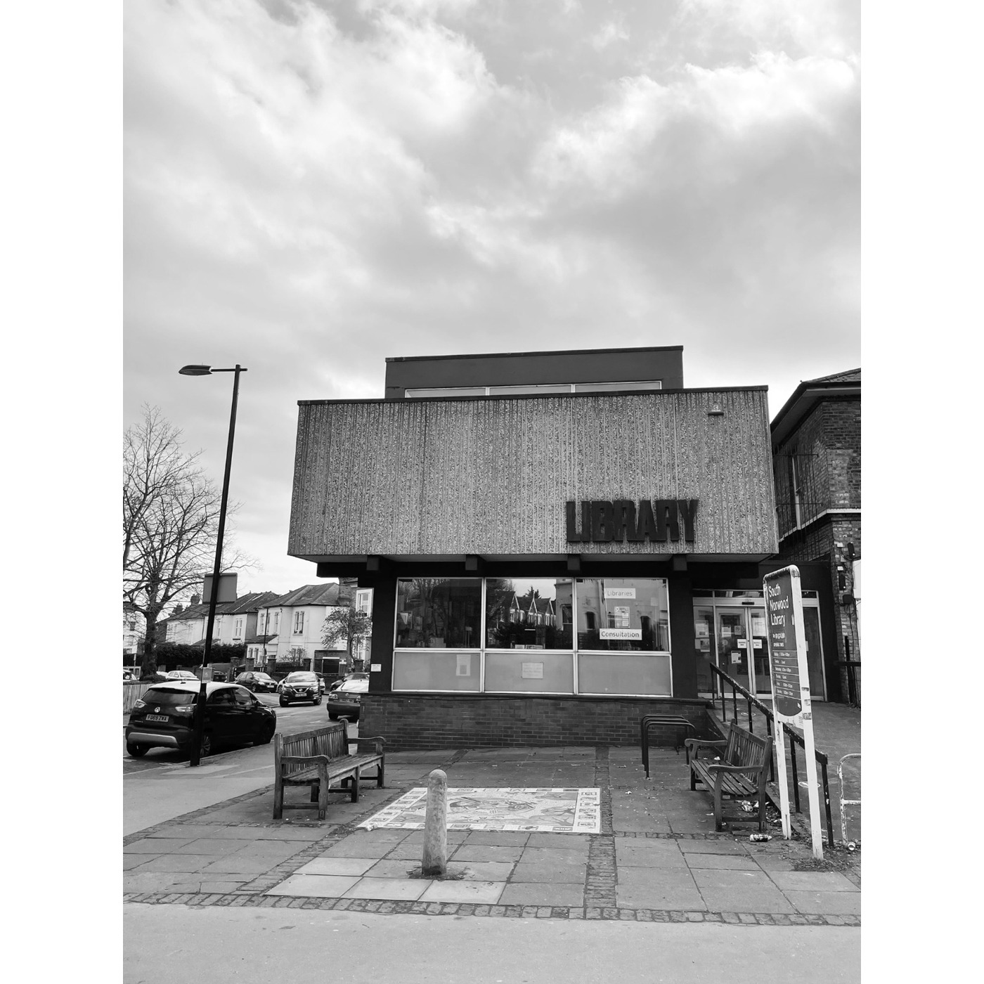 South Norwood brutalist library