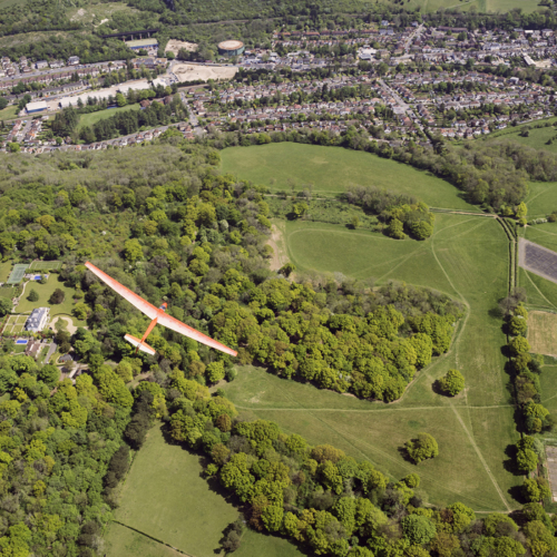 Gliding over Croydon