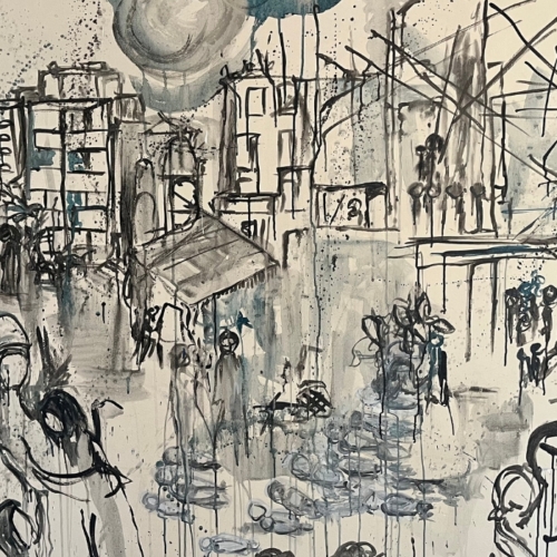 Conflict in paint