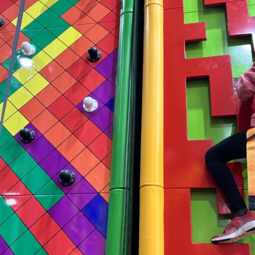 Beth vs the climbing walls